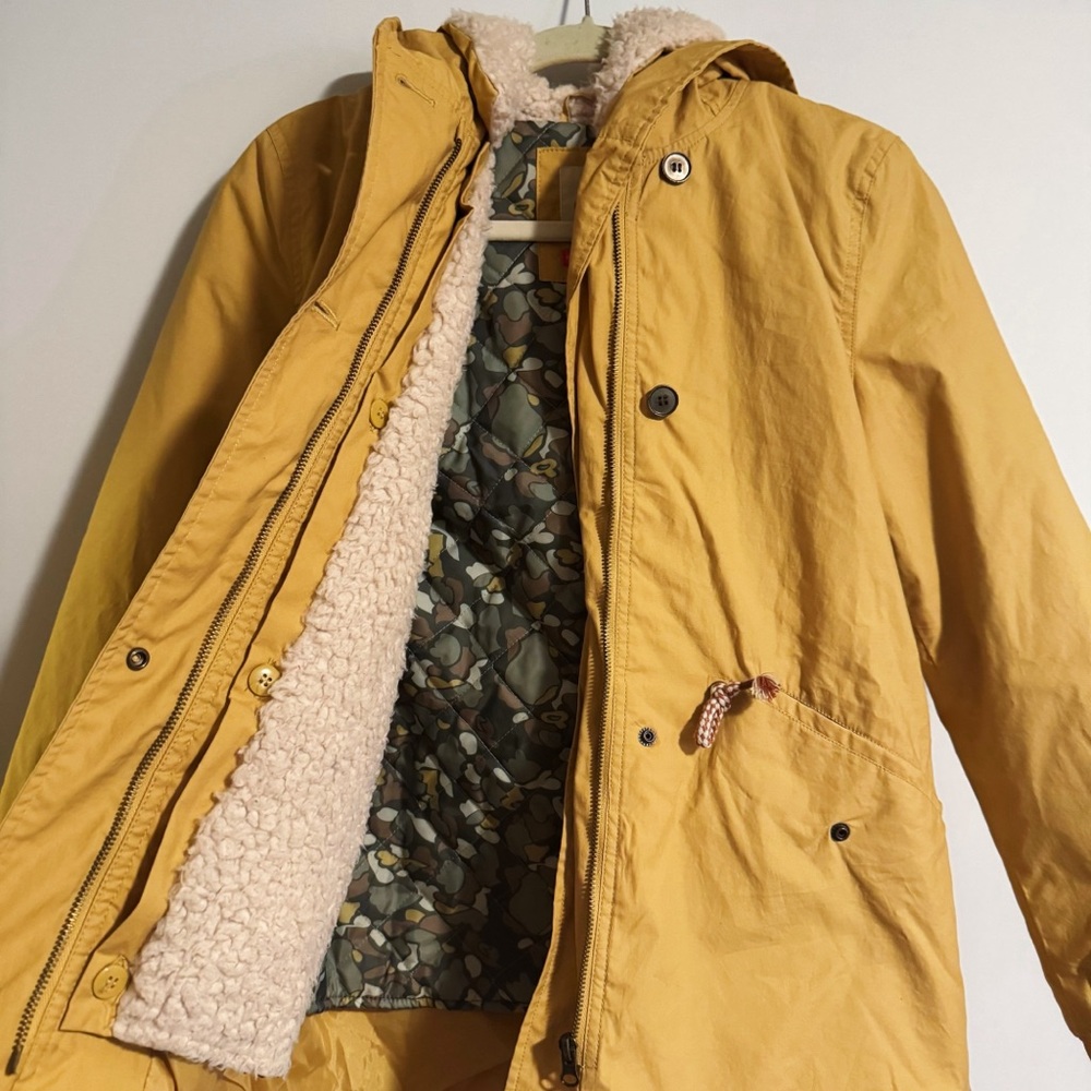 Zara - Mustard Sherpa Jacket - Picture 5 of 5